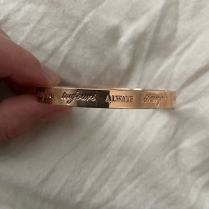 Stella & Dot “Always” Engraved Hinge Cuff